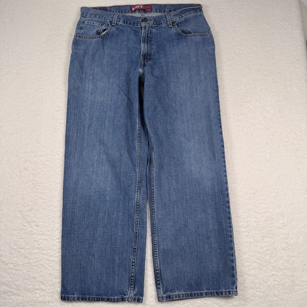 Levis 550 Jeans Mens 36x29 Relaxed Fit Straight Mid Rise Wide leg Denim‎ Blue